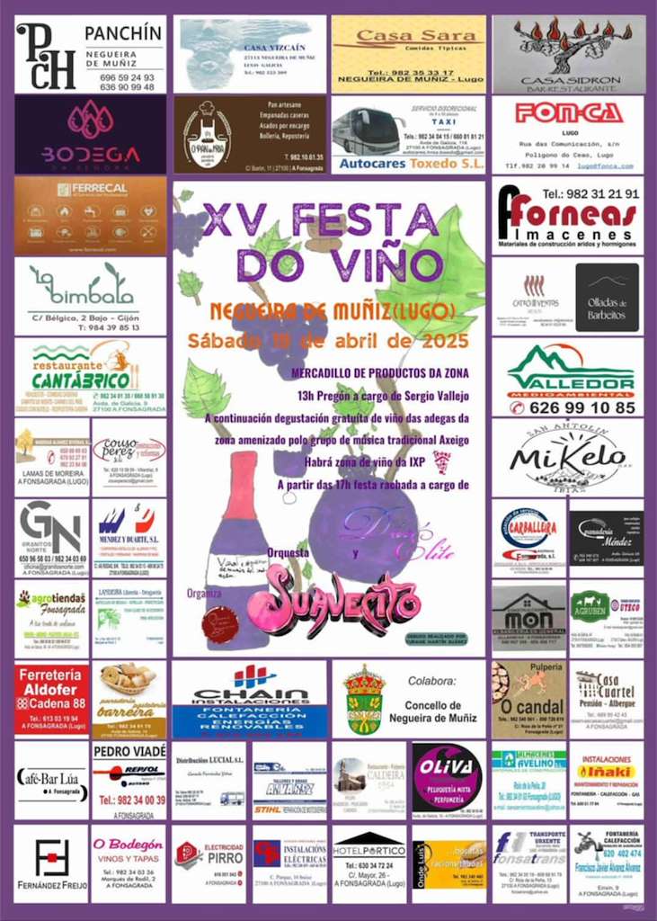 XV Festa do Viño (2025) en Negueira de Muñiz