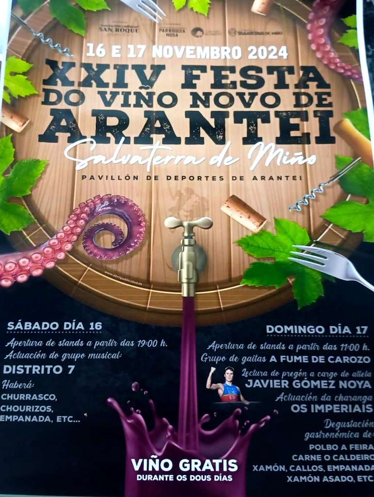 XXIV Festa do Viño Novo de Arantei en Salvaterra do Miño