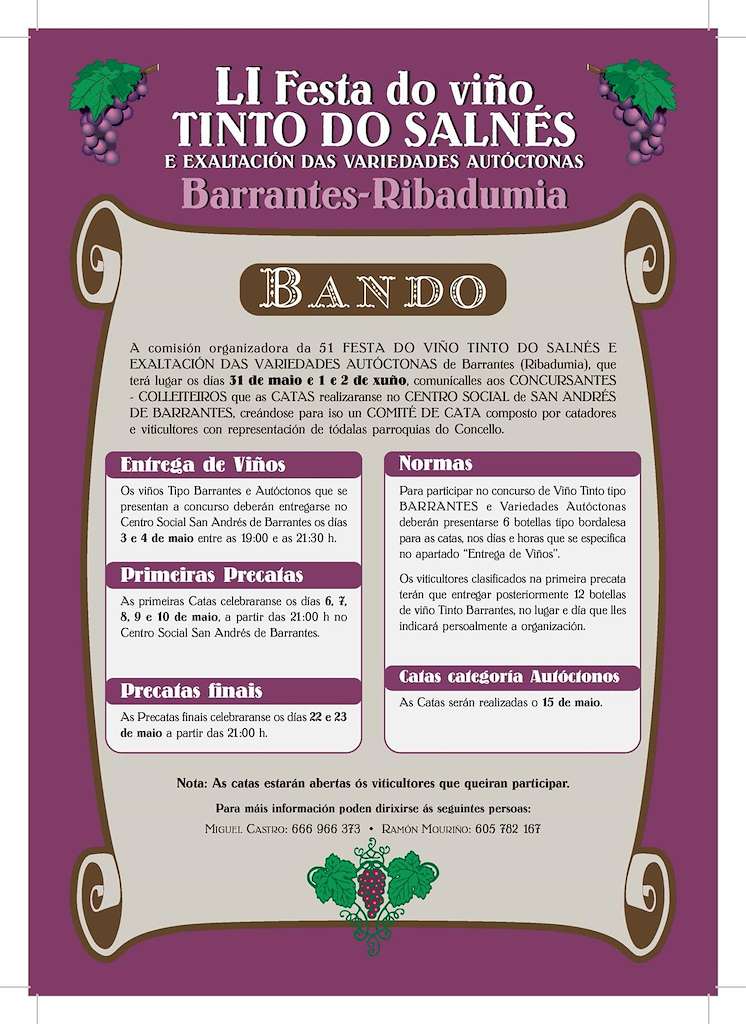 LI Festa do Viño Tinto do Salnés de Barrantes en Ribadumia