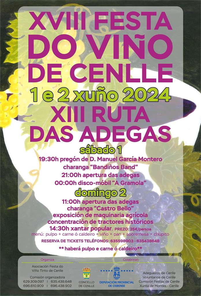 XIII Festa do Viño Tinto - XII Ruta das Adegas en Cenlle