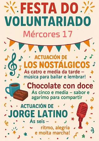 Fechas, información, programa, cartel, imágenes, mapa y ubicación de Festa do Voluntariado de Caranza  en  Ferrol