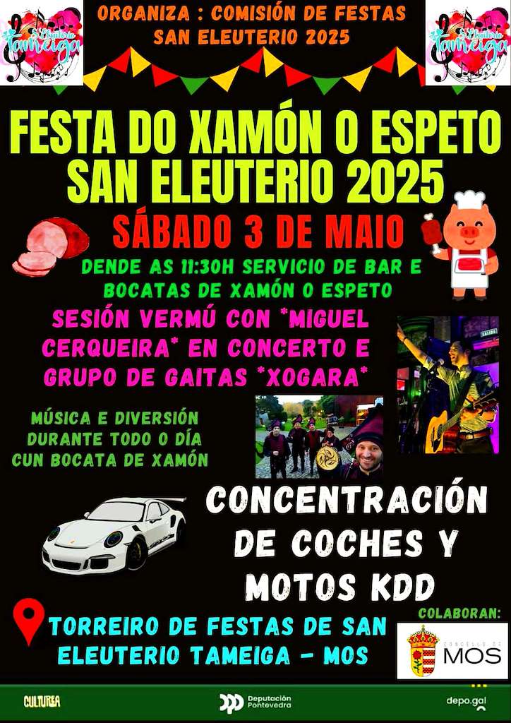 Festa do xamón o Espeto de San Eleuterio (2025) en Mos