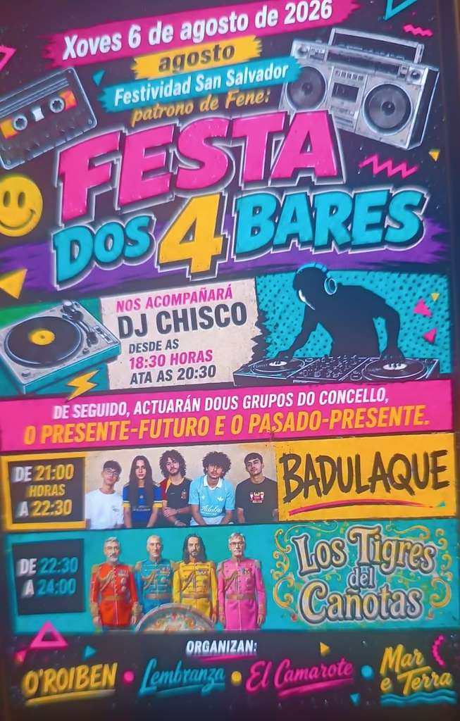 Festa dos 4 Bares (2026) en Fene
