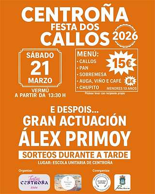 Fechas, información, programa, cartel, imágenes, mapa y ubicación de Festa dos Callos de Centroña (2026)  en  Pontedeume