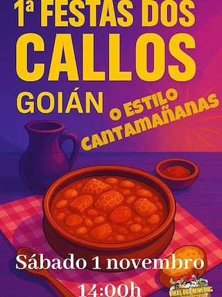 Fechas, información, programa, cartel, imágenes, mapa y ubicación de I Festa dos Callos de Goián (2025)  en  Tomiño