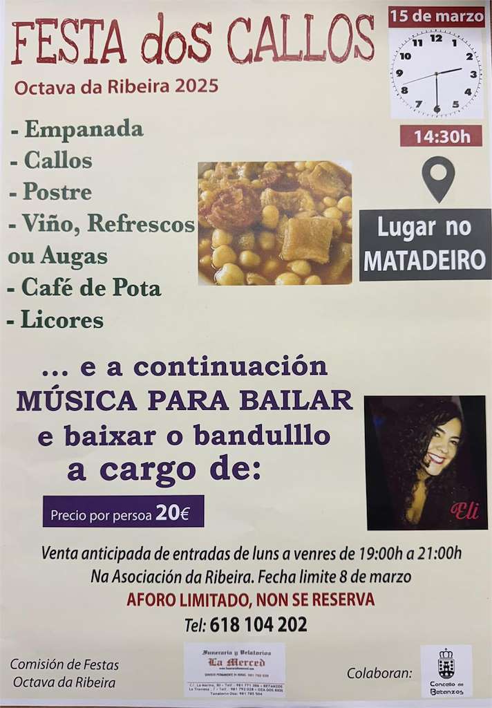 Festa dos Callos de Octava da Ribeira en Betanzos