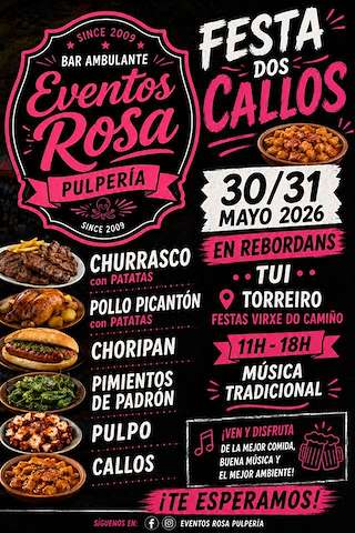 Fechas, información, programa, cartel, imágenes, mapa y ubicación de Festa dos Callos de Rebordáns (2026)  en  Tui