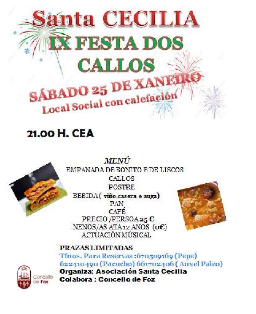 IX Festa dos Callos de Santa Cecilia  en Foz