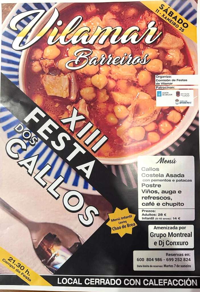 XI Festa dos Callos de Vilamar en Barreiros