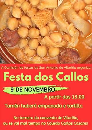 Fechas, información, programa, cartel, imágenes, mapa y ubicación de Festa dos Callos de Vilariño (2025)  en  Nigrán