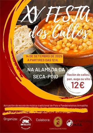Fechas, información, programa, cartel, imágenes, mapa y ubicación de XV Festa dos Callos  en  Poio