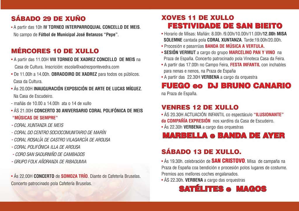 XXXII Festa dos Callos - San Bieito en Meis