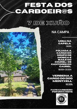 Fechas, información, programa, cartel, imágenes, mapa y ubicación de Festa dos Carboeiros  en  Folgoso do Courel