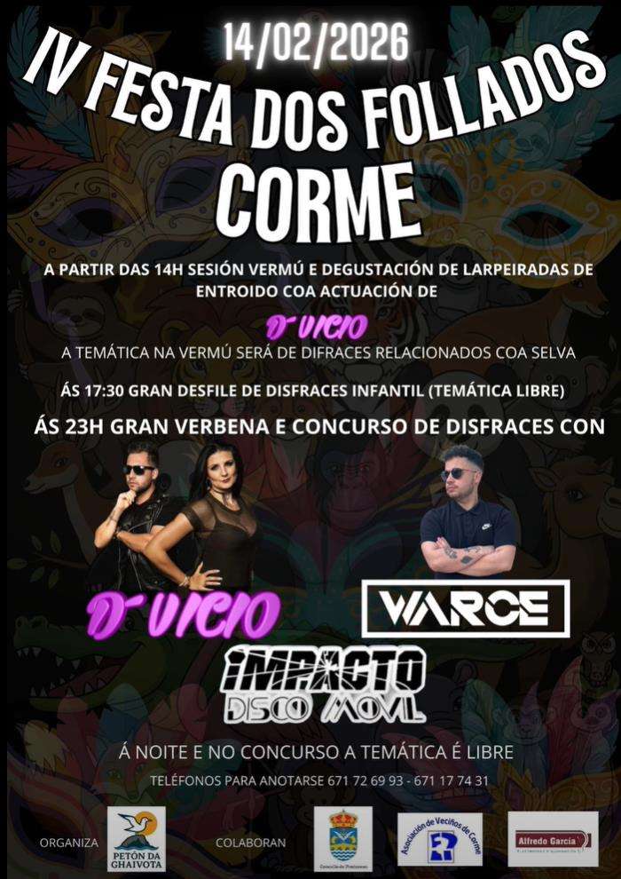 IV Festa dos Follados de Corme  (2026) en Ponteceso
