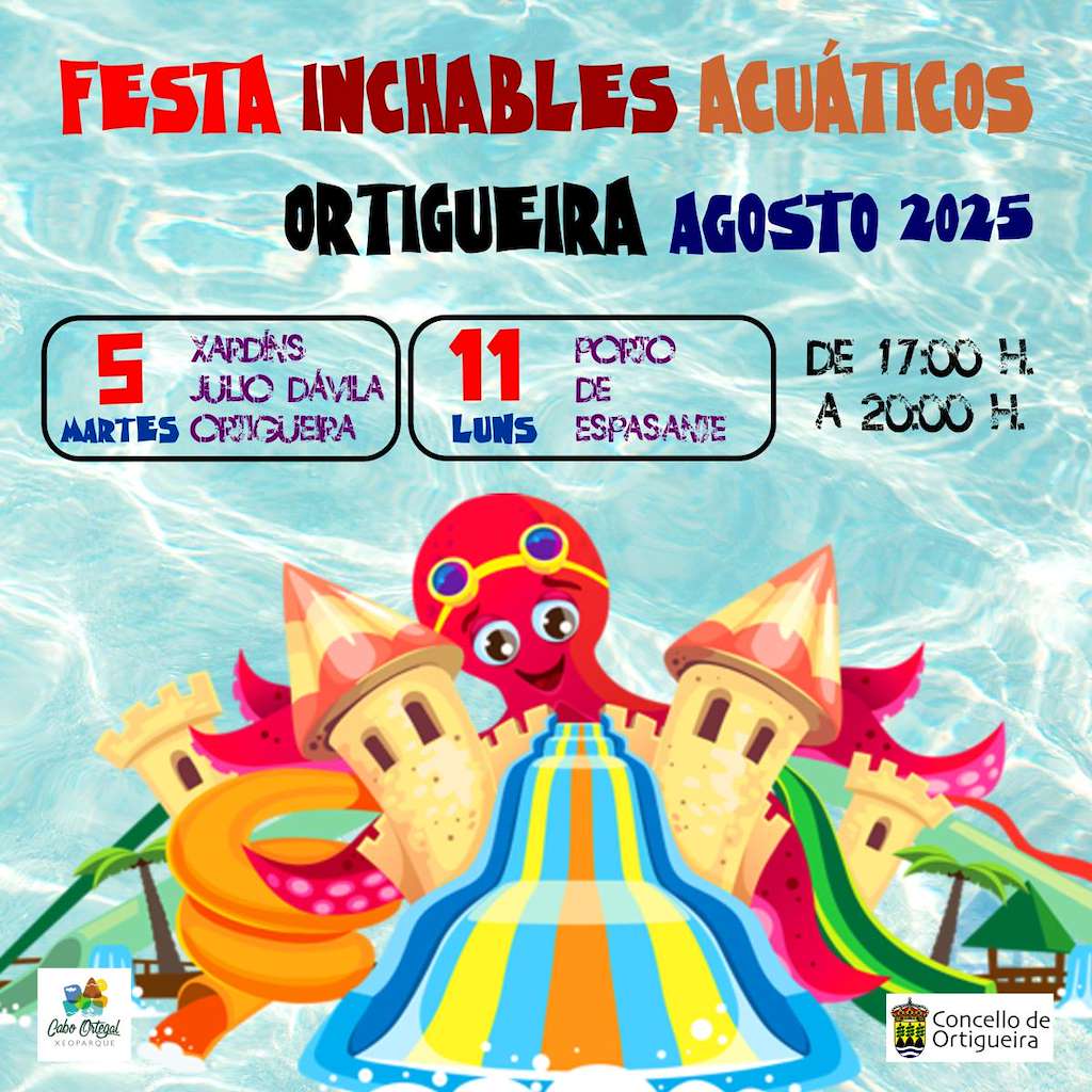 Festa dos Inchables Acuáticos (2025) en Ortigueira
