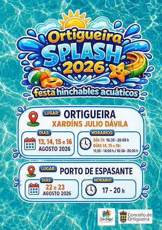 Fechas, información, programa, cartel, imágenes, mapa y ubicación de Festa dos Inchables Acuáticos (2026) en Ortigueira