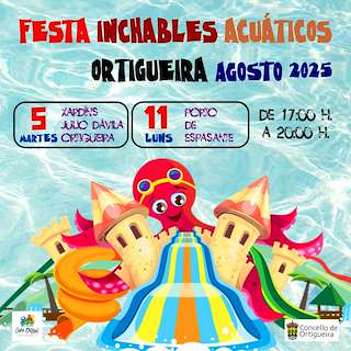 Fechas, información, programa, cartel, imágenes, mapa y ubicación de Festa dos Inchables Acuáticos  en  Ortigueira
