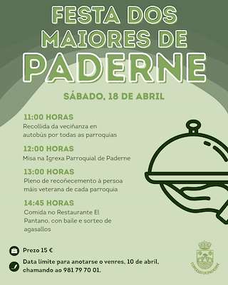 Fechas, información, programa, cartel, imágenes, mapa y ubicación de Festa dos Maiores (2026) en Paderne