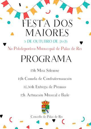 Fechas, información, programa, cartel, imágenes, mapa y ubicación de Festa dos Maiores   en  Palas de Rei