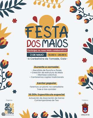 Fechas, información, programa, cartel, imágenes, mapa y ubicación de Festa dos Maios de Calo (2026)  en  Teo