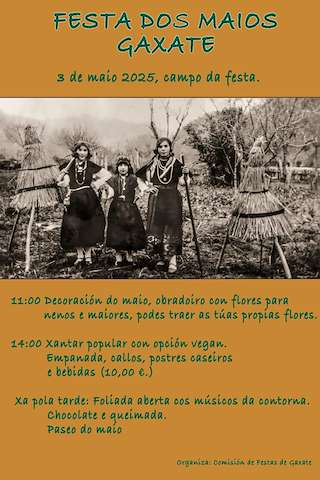 Fechas, información, programa, cartel, imágenes, mapa y ubicación de Festa dos Maios de Gaxate  en  A Lama