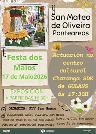 Fechas, información, programa, cartel, imágenes, mapa y ubicación de Festa dos Maios de San Mateo (2026)  en  Ponteareas