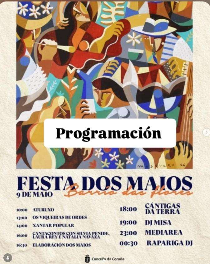 Festa dos Maios do Barrio das Flores (2026) en A Coruña