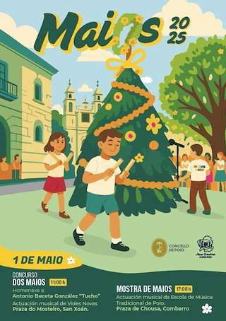 Fechas, información, programa, cartel, imágenes, mapa y ubicación de Festa dos Maios  (2026)  en  Poio