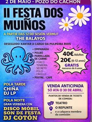 Fechas, información, programa, cartel, imágenes, mapa y ubicación de II Festa dos Muiños de Serres (2026)  en  Muros