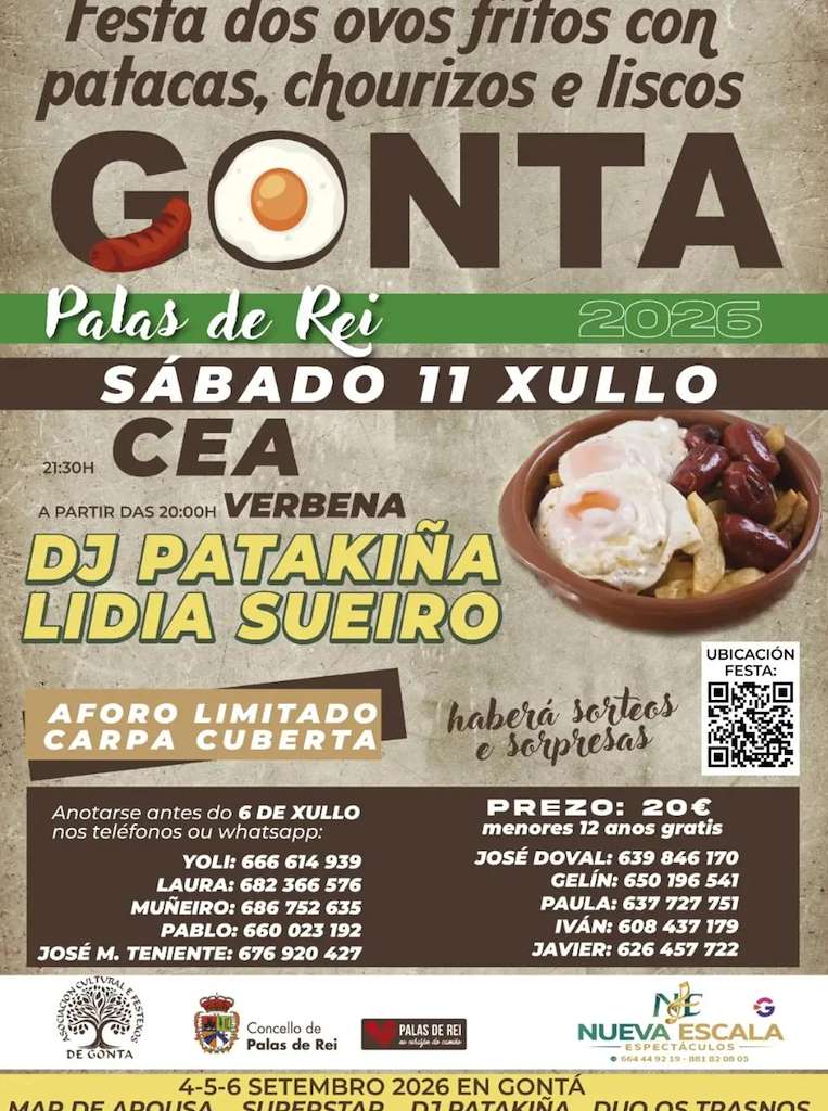 Festa dos Ovos Fritos con Patacas, Chourizos e Liscos de Gontá  en Palas de Rei