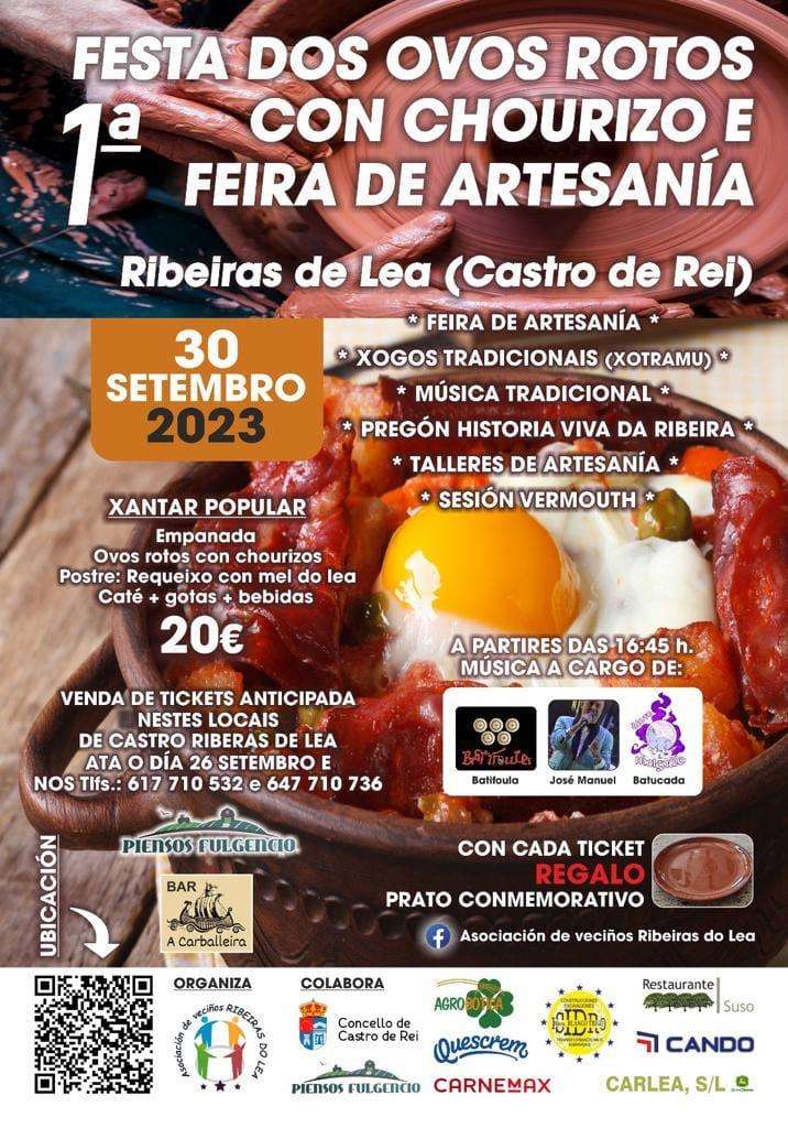 I Festa dos Ovos Rotos con Chourizo e Feira de Artesanía en Castro de Rei