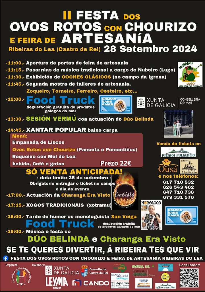 II Festa dos Ovos Rotos con Chourizo e Feira de Artesanía en Castro de Rei