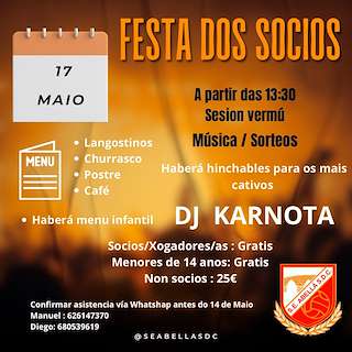 Fechas, información, programa, cartel, imágenes, mapa y ubicación de Festa dos Socios de Abellá  en  Frades