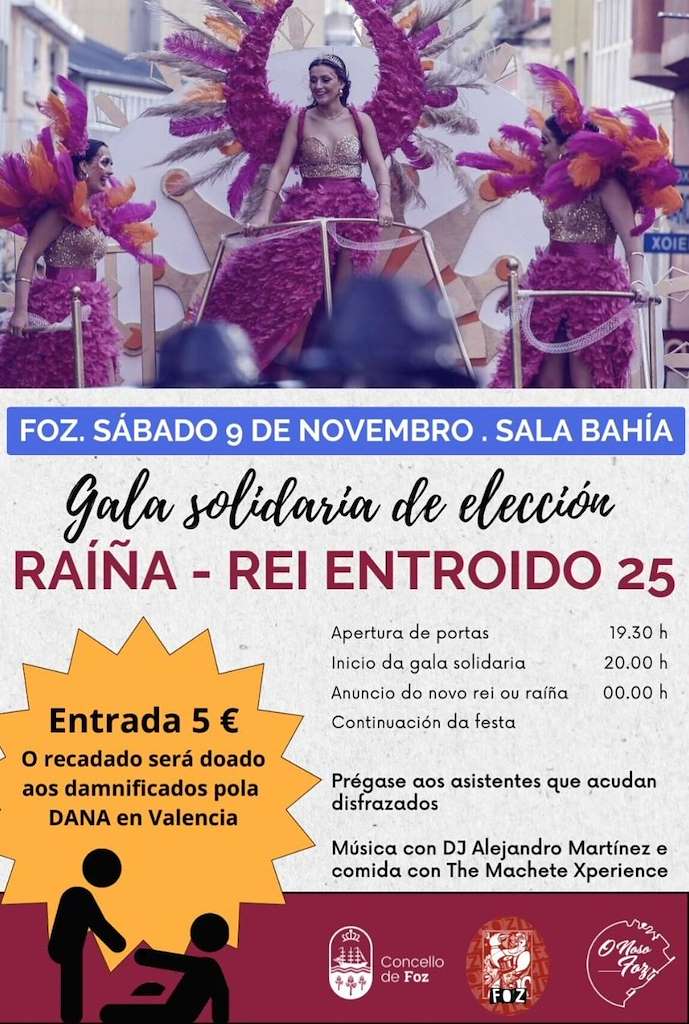 Festa Elección Raiña do Entroido en Foz