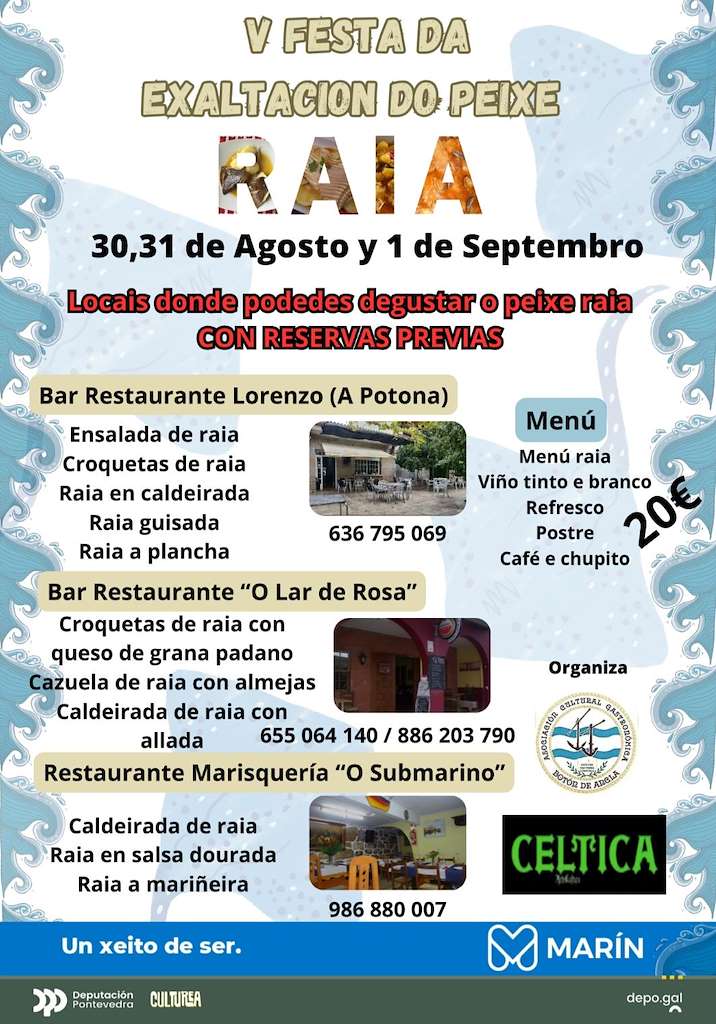 V Festa Exaltación do Peixe Raia en Marín