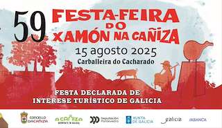 Fechas, información, programa, cartel, imágenes, mapa y ubicación de LIX Festa - Feira do Xamón (2026)  en  A Caniza