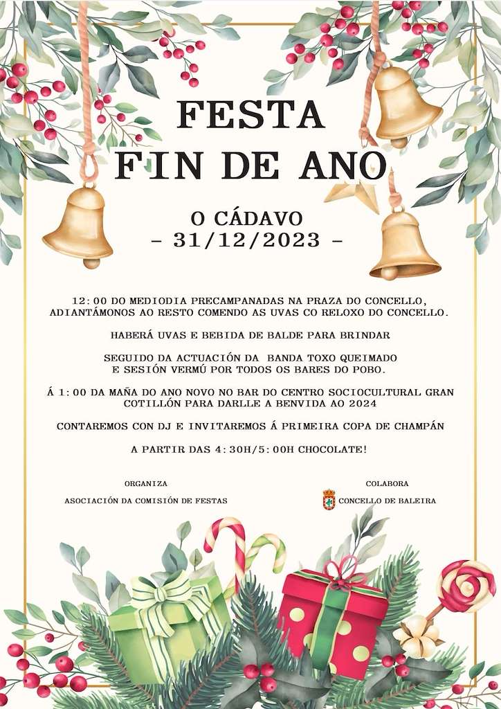 Festa Fin de Ano de Cádavo en Baleira
