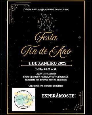 Fechas, información, programa, cartel, imágenes, mapa y ubicación de Festa Fin de Ano de Cruceiro da Coruña  en  Santiago de Compostela