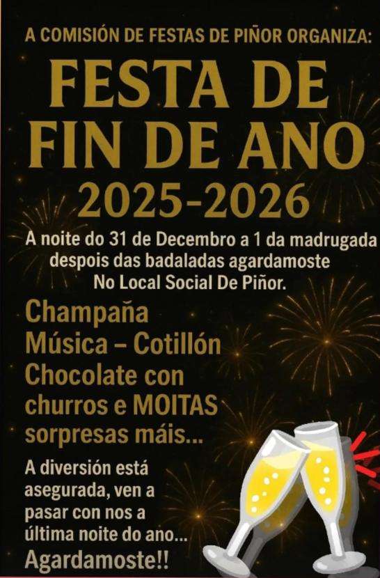 Fiesta de Fin de Año de Piñor en Barbadás
