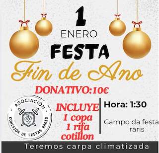 Fechas, información, programa, cartel, imágenes, mapa y ubicación de Festa Fin de Ano de Raris  en  Teo