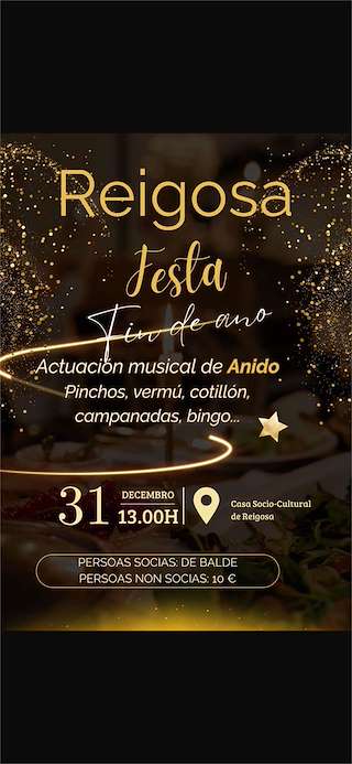 Fechas, información, programa, cartel, imágenes, mapa y ubicación de Festa Fin de Ano de Reigosa  en  A Pastoriza