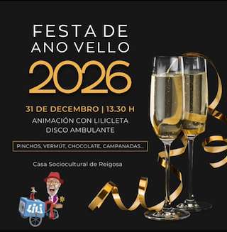 Fechas, información, programa, cartel, imágenes, mapa y ubicación de Fiesta de Fin de Año de Reigosa  en  Pastoriza