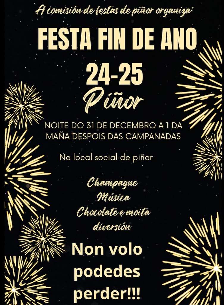 Festa Fin de Ano en Piñor