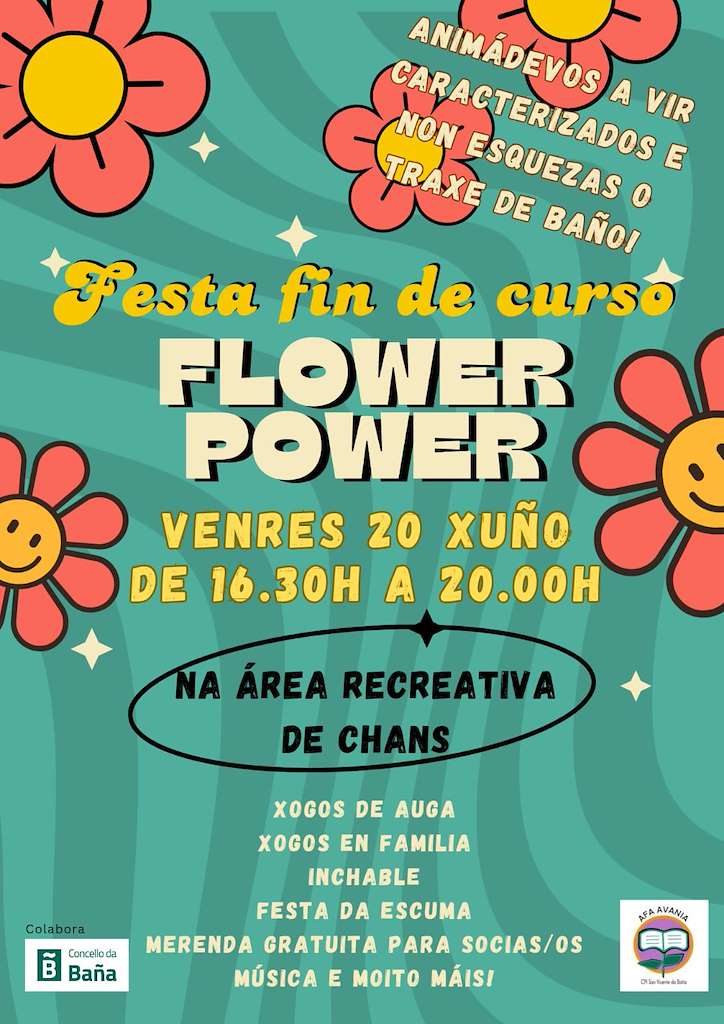 Festa Fin de Curso Flower Power en A Baña