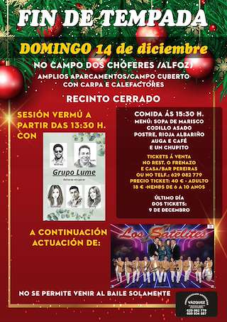 Fechas, información, programa, cartel, imágenes, mapa y ubicación de Festa Fin de Tempada Los Satélites  en  Alfoz do Castrodouro