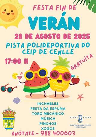 Fechas, información, programa, cartel, imágenes, mapa y ubicación de Festa Fin de Verán  en  Cenlle