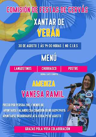 Fechas, información, programa, cartel, imágenes, mapa y ubicación de Festa Fin de Verán de Cervás  en  Ares