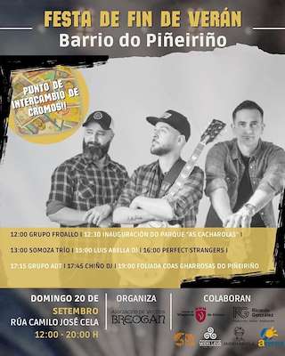 Fechas, información, programa, cartel, imágenes, mapa y ubicación de Festa Fin de Verán de O Piñeiriño (2026) en Vilagarcía de Arousa