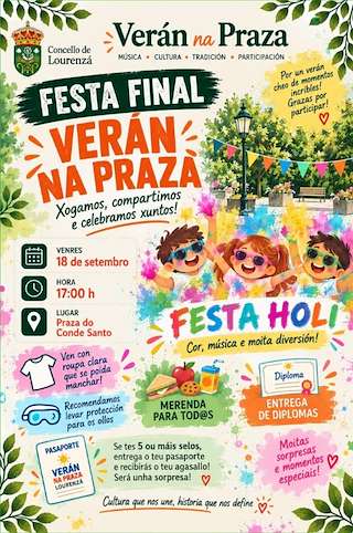 Fechas, información, programa, cartel, imágenes, mapa y ubicación de Festa Final de Verán  (2026) en Lourenzá