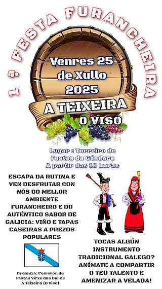 Fechas, información, programa, cartel, imágenes, mapa y ubicación de I Festa Furancheira  en  A Teixeira